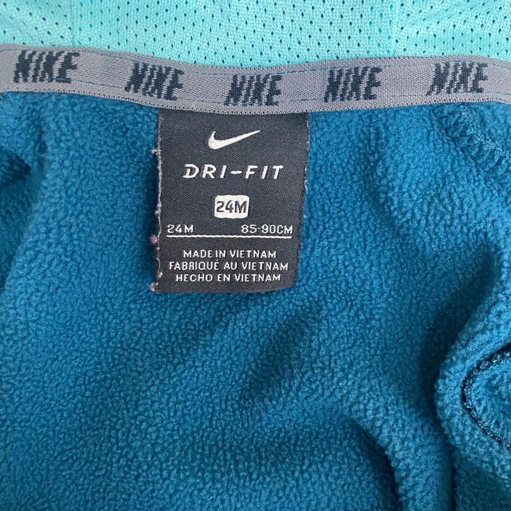 Nike Dri-FIT Toddler 24M Full Zip Hoodie Jacket‎ Blue Teal Logo Flaw